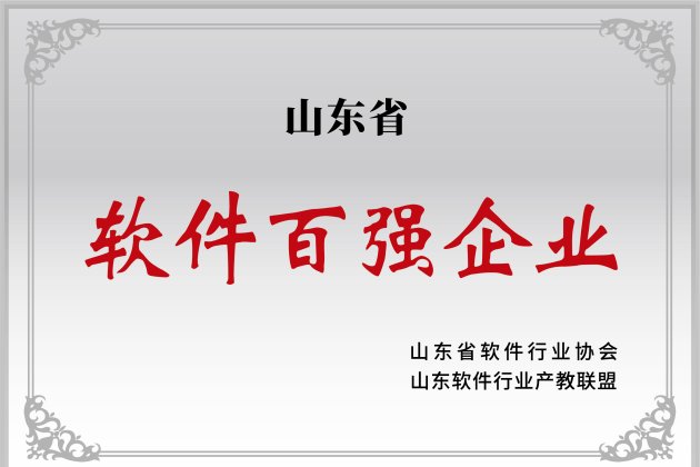 山東省軟件百強企業